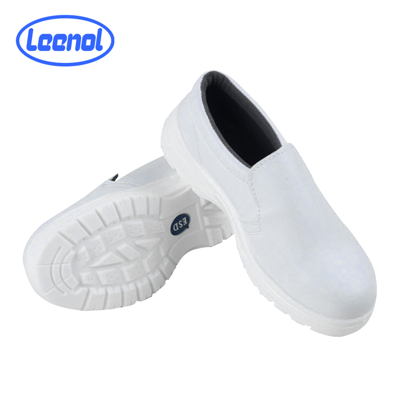 favorito amplificación lantano Zapatos de trabajo de seguridad ESD unisex con puntera de acero  antiestático para salas limpias del fabricante de China - Leenol