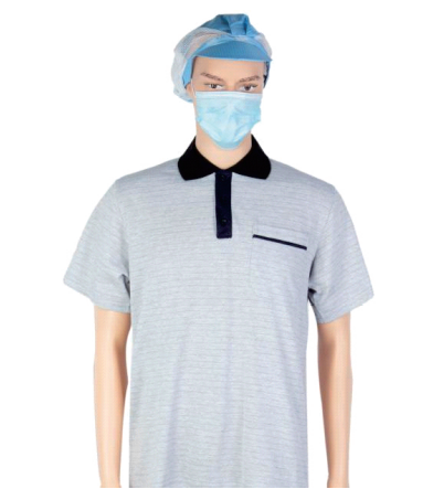 LN-1560108 Camiseta polo antiestática antiestática lavable Ropa antiestática unisex